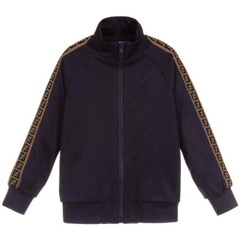 Fendi Navy Zip-up Sweatshirt