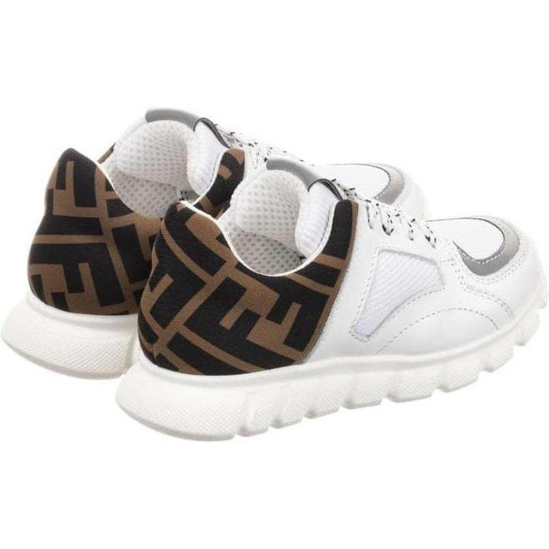 Fendi Unisex White 'FF' Trainers