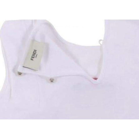 Fendi White Bird Logo Top