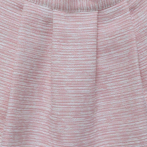 Fina Ejerique Cream Ruffle Blouse with Pink Textured Skirt