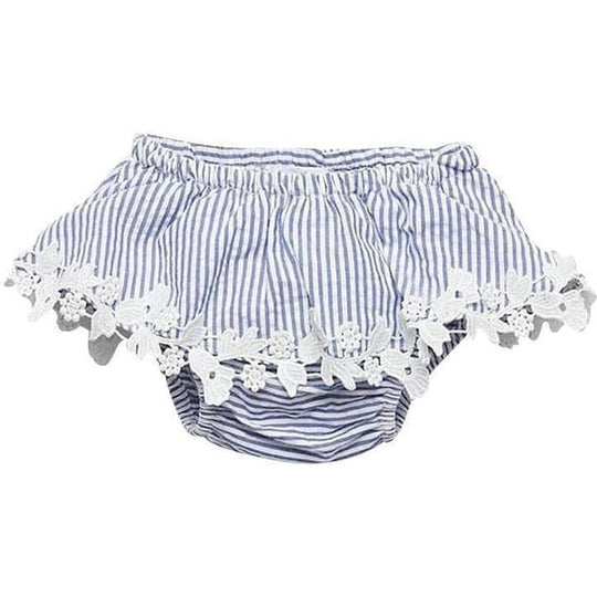 Girls Blue Stripe Bloomers