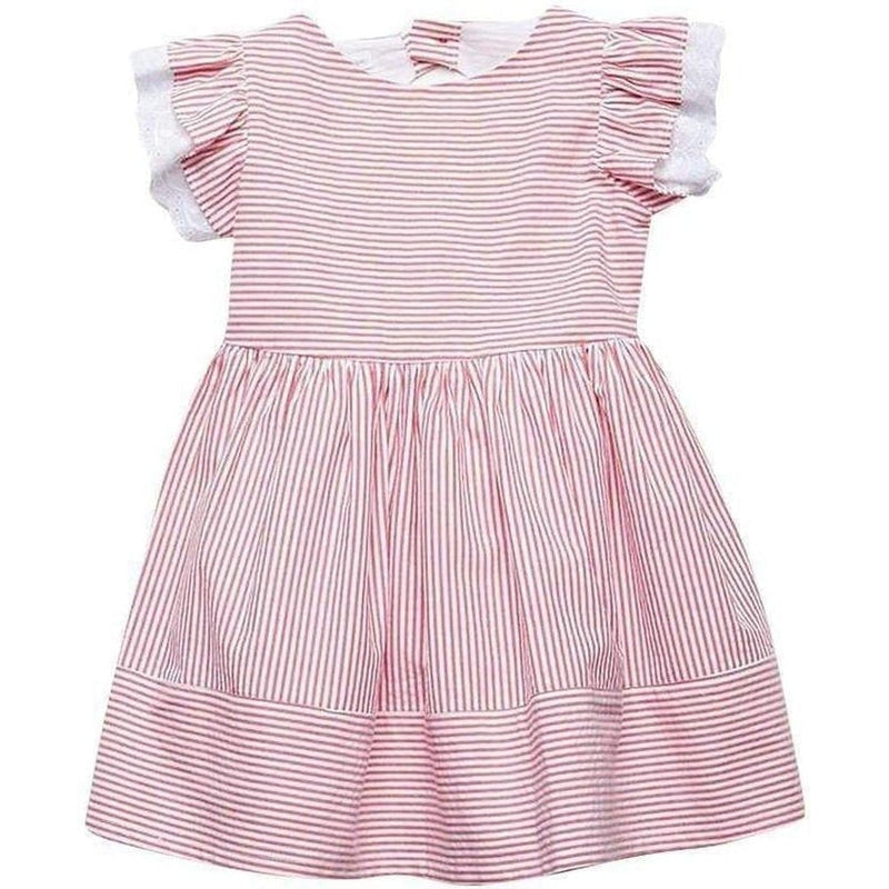 Fina Ejerique Girls Red Stripe Dress