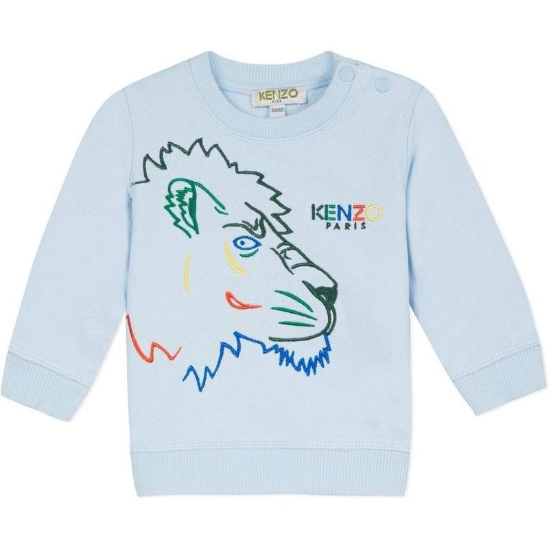 Kenzo Kids Boys Blue Crazy Jungle Tiger Sweatshirt