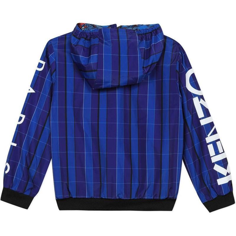 Kenzo Kids Boys Blue Dragon Celebration Jb Reversible Windbreak