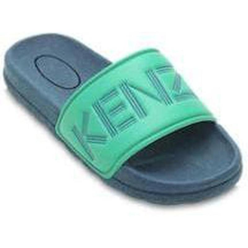 Kenzo Kids Boys Bright Green Sliders