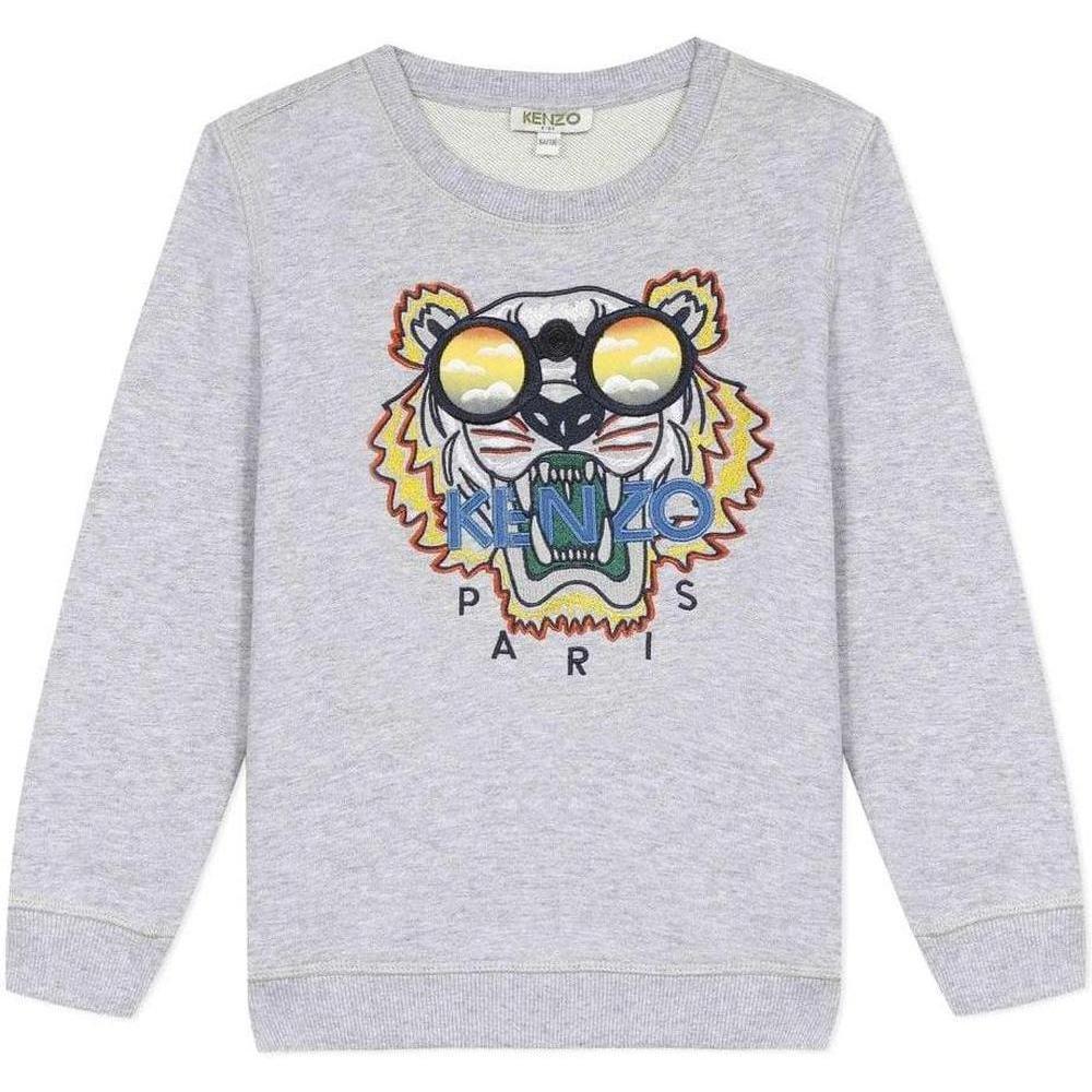 Kenzo Kids Boys Grey Tiger Sweatshirt