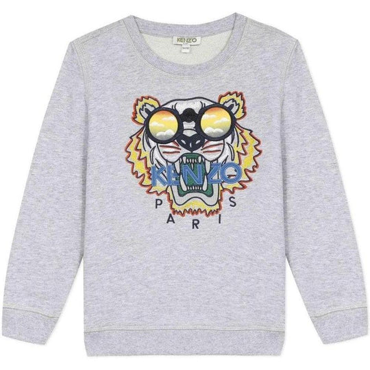 Boys Grey Tiger Sweatshirt