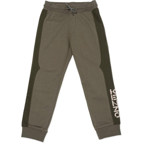 Kenzo Kids Boys Khaki Logo Joggers