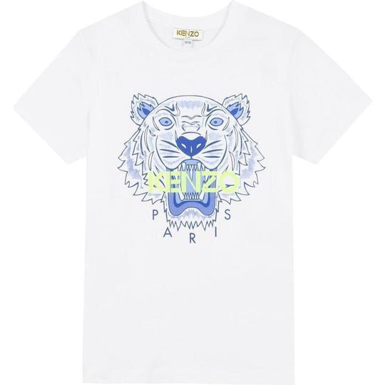 Boys White Jb Tiger T-Shirt
