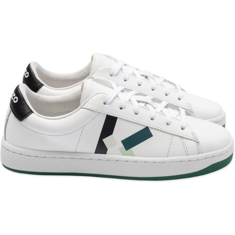 Kenzo Kids Boys White Logo Trainers