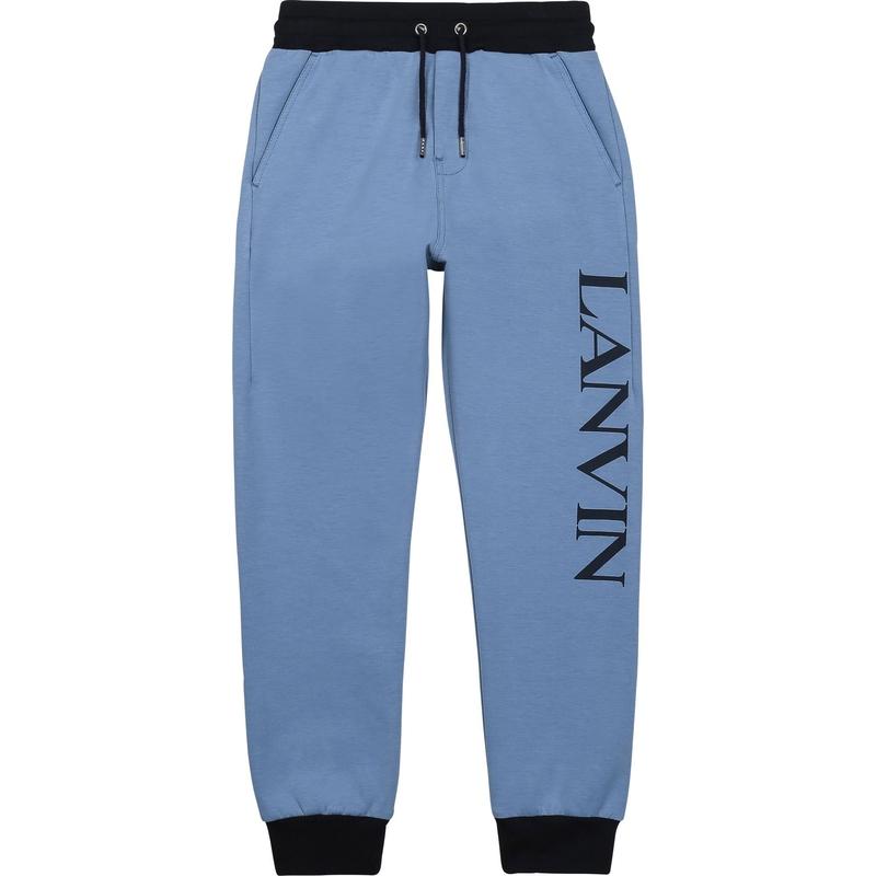 Lanvin Boys Blue Logo Joggers