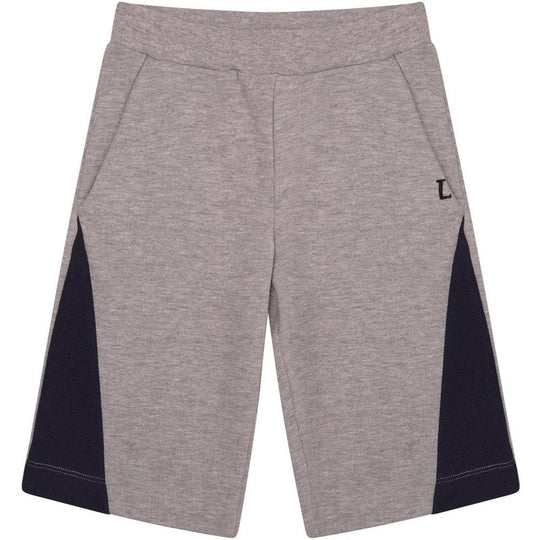 Boys Grey & Blue Bermuda Shorts