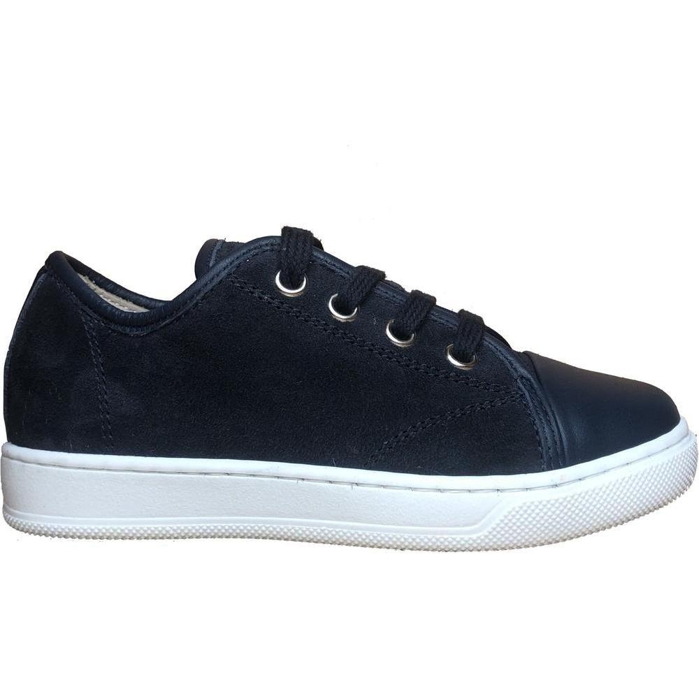 Lanvin Boys Navy Suede Trainers