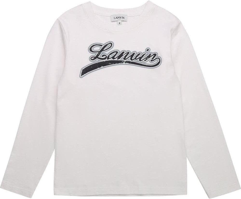 Lanvin Boys Offwhite Logo T-Shirt