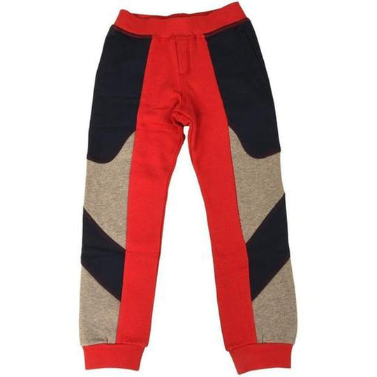 Boys Red/ Navy Joggers