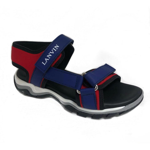 Lanvin Boys Red & Navy Sandals