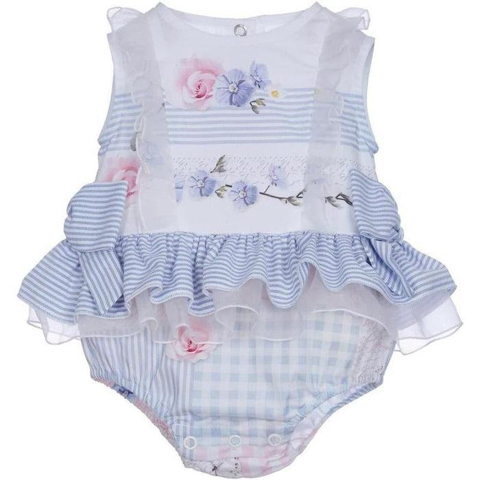 Lapin House Baby Girls Blue and White Shortie