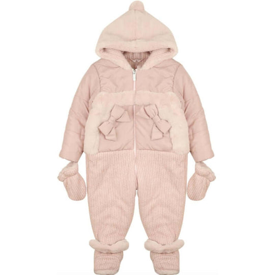 Baby Girls Pink Snowsuit