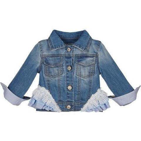 Lapin House Girls Frill Denim Jacket