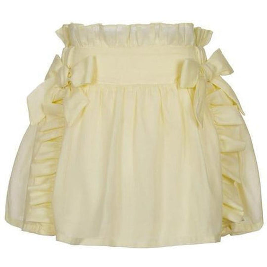Girls Lemon Bow Skirt