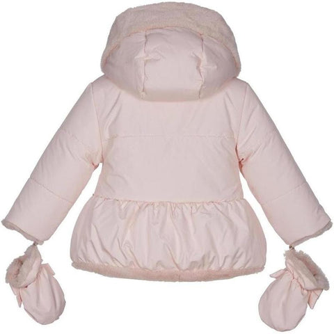 Lapin House Girls Pink Fur Reversible Jacket