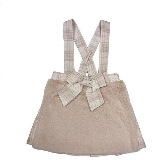 Girls Pink Fur Skirt