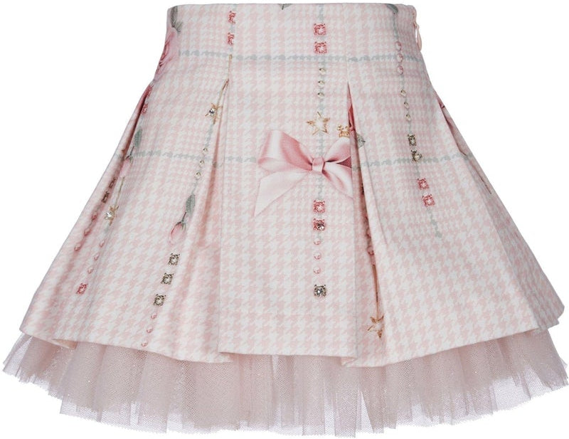 Lapin House Girls Pink Jewel Skirt
