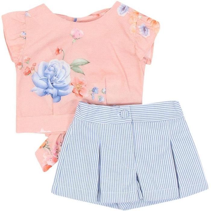 Lapin House Girls Striped Shorts and Top Set