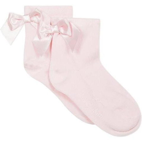 Lili Gaufrette Girls Pale Pink Socks