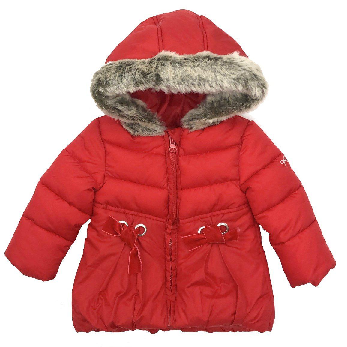 Lili Gaufrette Girls Red Padded Coat