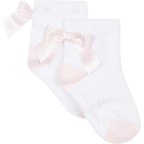 Lili Gaufrette Girls White Socks