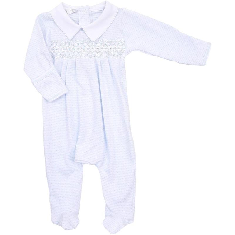 Magnolia Baby Baby Boys Pale Blue Babygrow