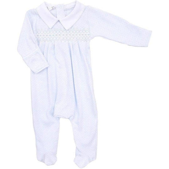 Baby Boys Pale Blue Babygrow