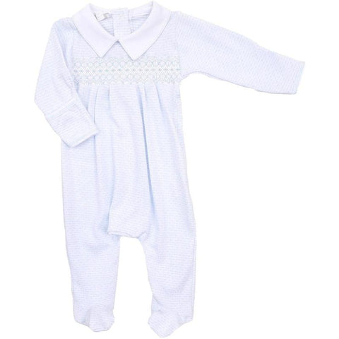 Magnolia Baby Baby Boys Pale Blue Babygrow