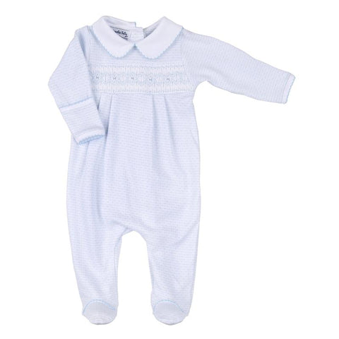 Magnolia Baby Boys Hazel And Hugo Blue Babygrow