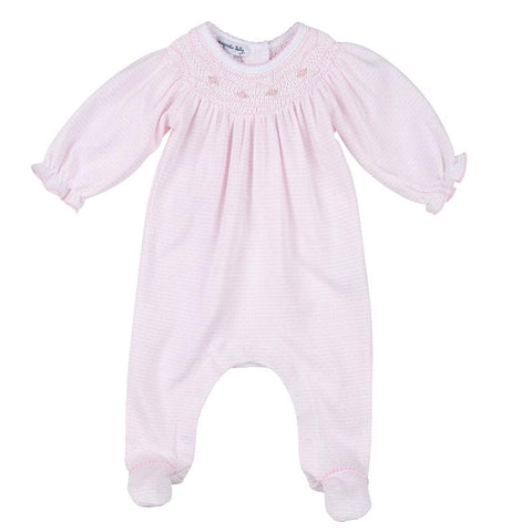 Magnolia Baby Girls Hazel And Hugo Pink Babygrow