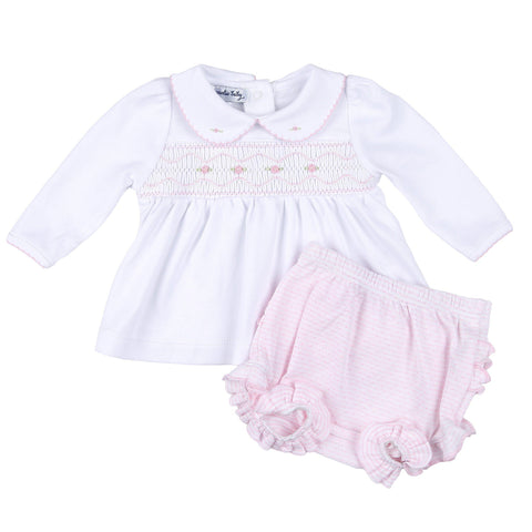 Magnolia Baby Girls Hazel And Hugo Pink Set