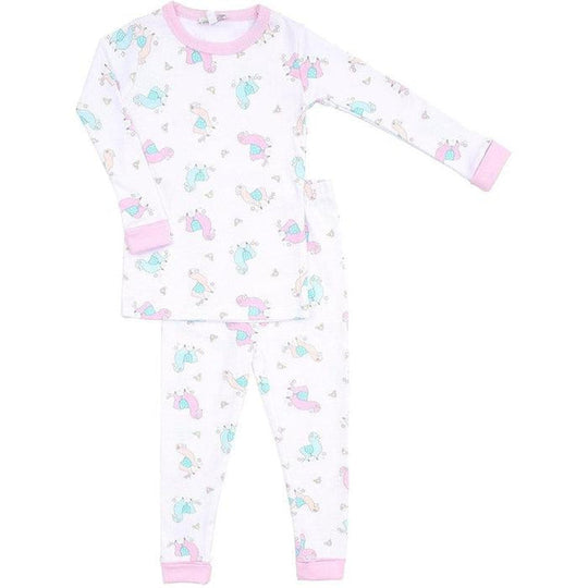 Girls Long Sleeved Llama Pyjamas