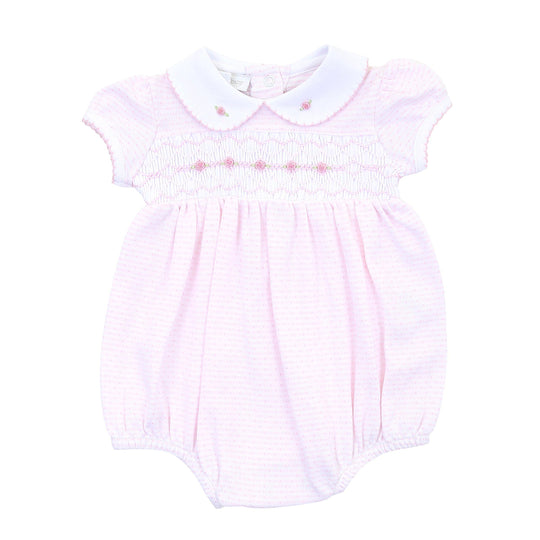 Girls Maddy and Michael's Classics Smocked Collared Bubble