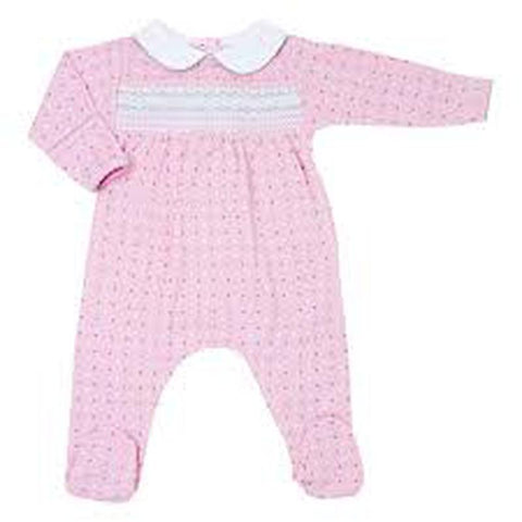 Magnolia Baby Girls Pink Zara and Zanes Babygrow