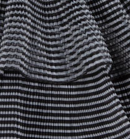 Marc Jacobs Girls Black/Grey Pleated Dress