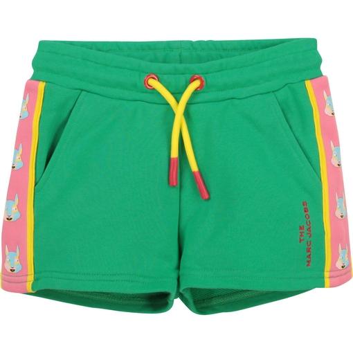 Girls Green Jogging Shorts