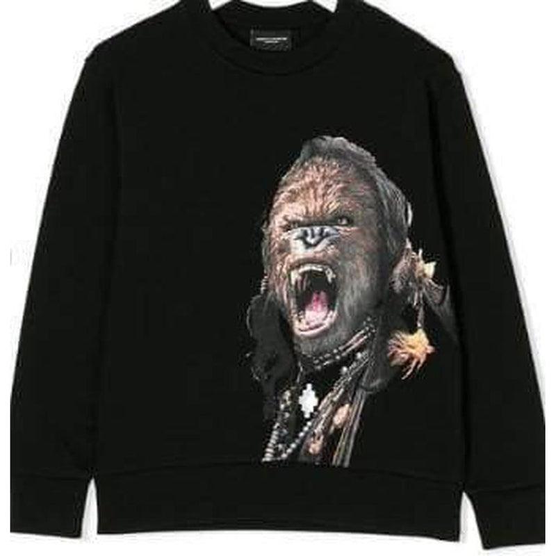 Marcelo Burlon Black Gorilla Print Sweatshirt