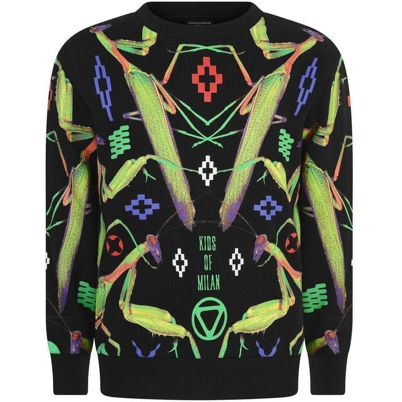 Marcelo Burlon Boys Black 'Parr' Sweatshirt