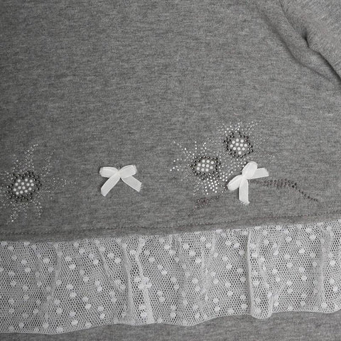 Miss Blumarine Baby Girls Grey Babygrow