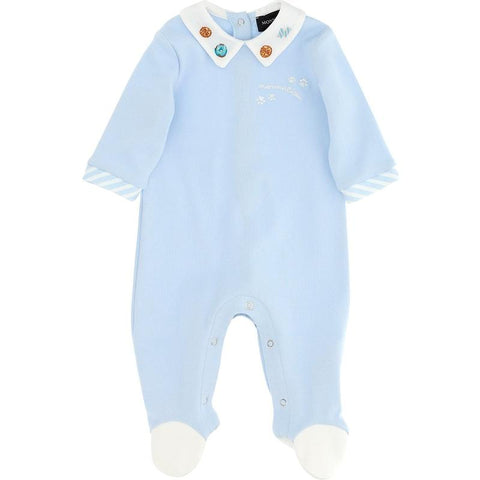 Monnalisa Baby Boys Blue Babygrow