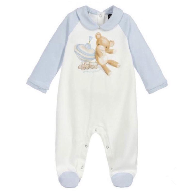 Monnalisa Baby Boys Teddy Babygrow