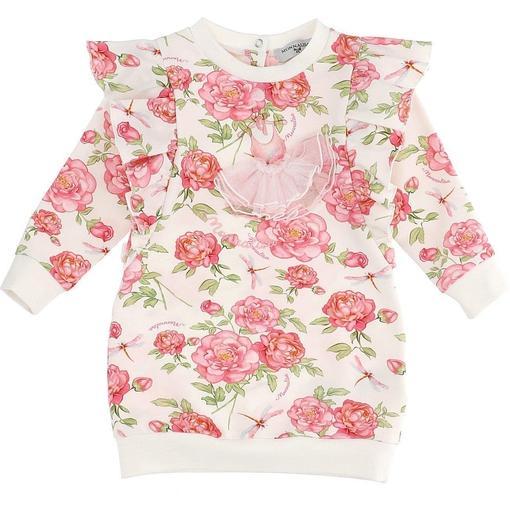 Monnalisa Baby Girls Floral Jumper Dress