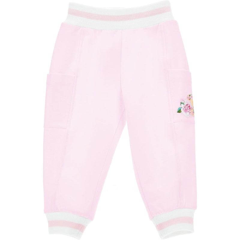 Monnalisa Baby Girls Pink Bear Joggers