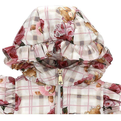 Monnalisa Baby Girls Pink Floral Gilet